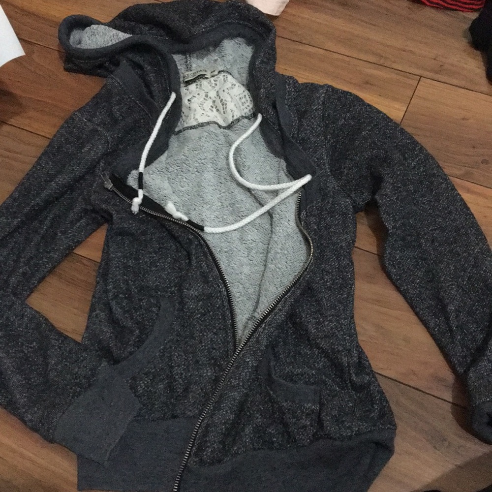Gray sweatshirt